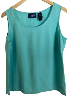 Cool Summer Aqua Linen Top