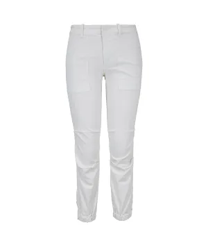 Cropped Military Pant in Eggshell