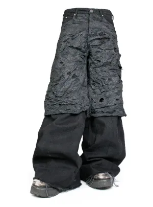 DEAD LEAVES SHORTS DENIM