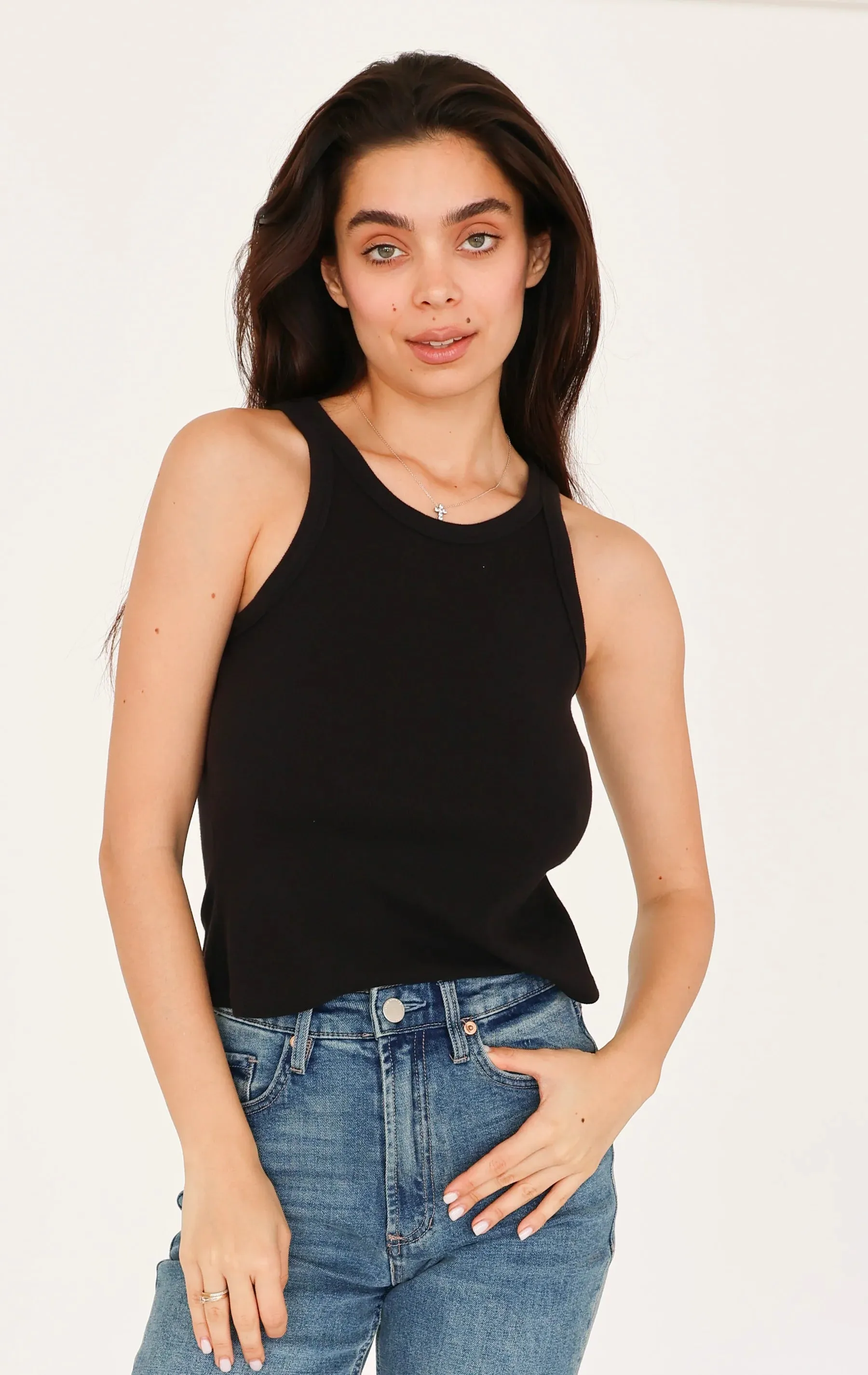 Dear John Cropped Tamia Tank