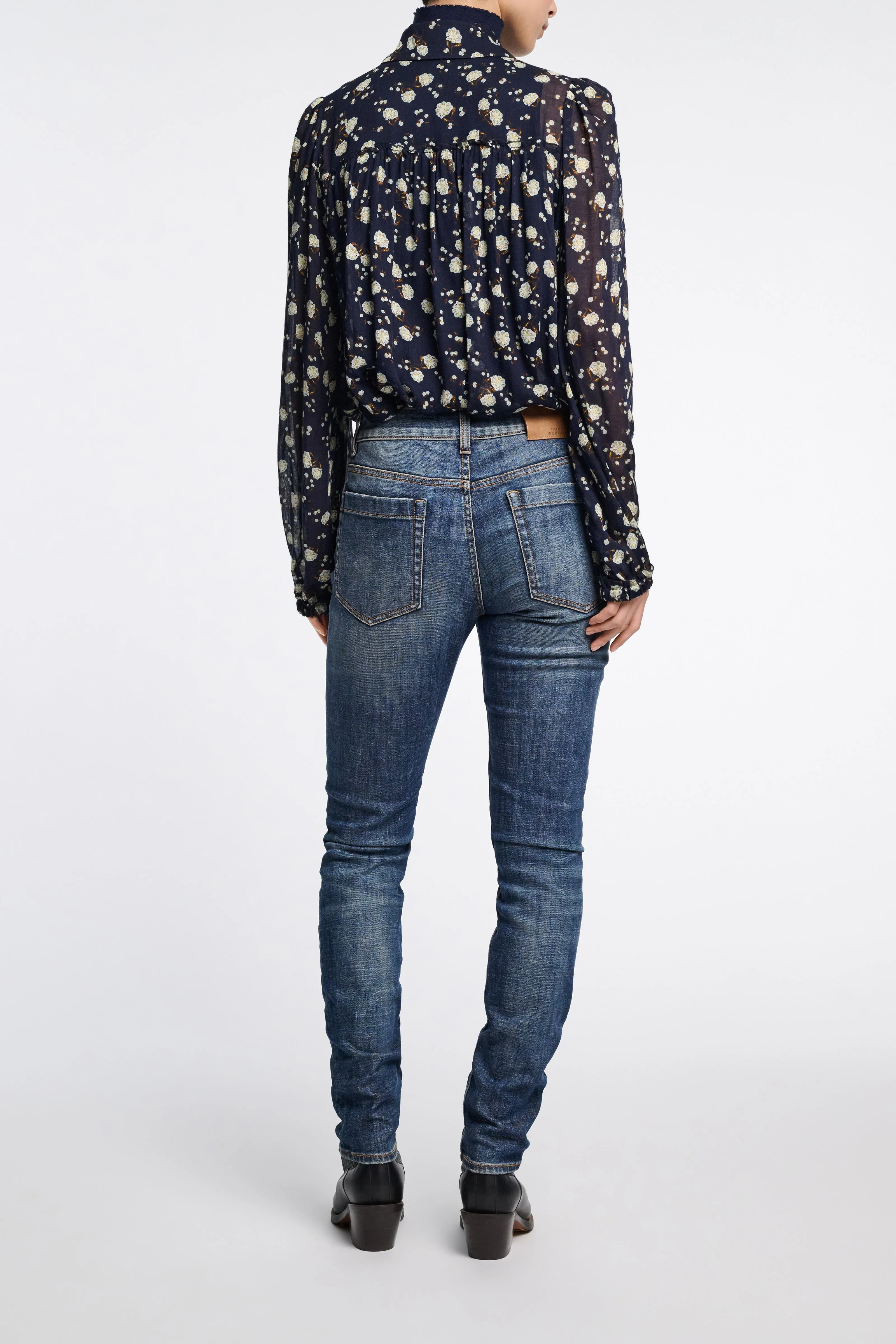 Dorothee Schumacher Micro Floral Print Gauze Blouse