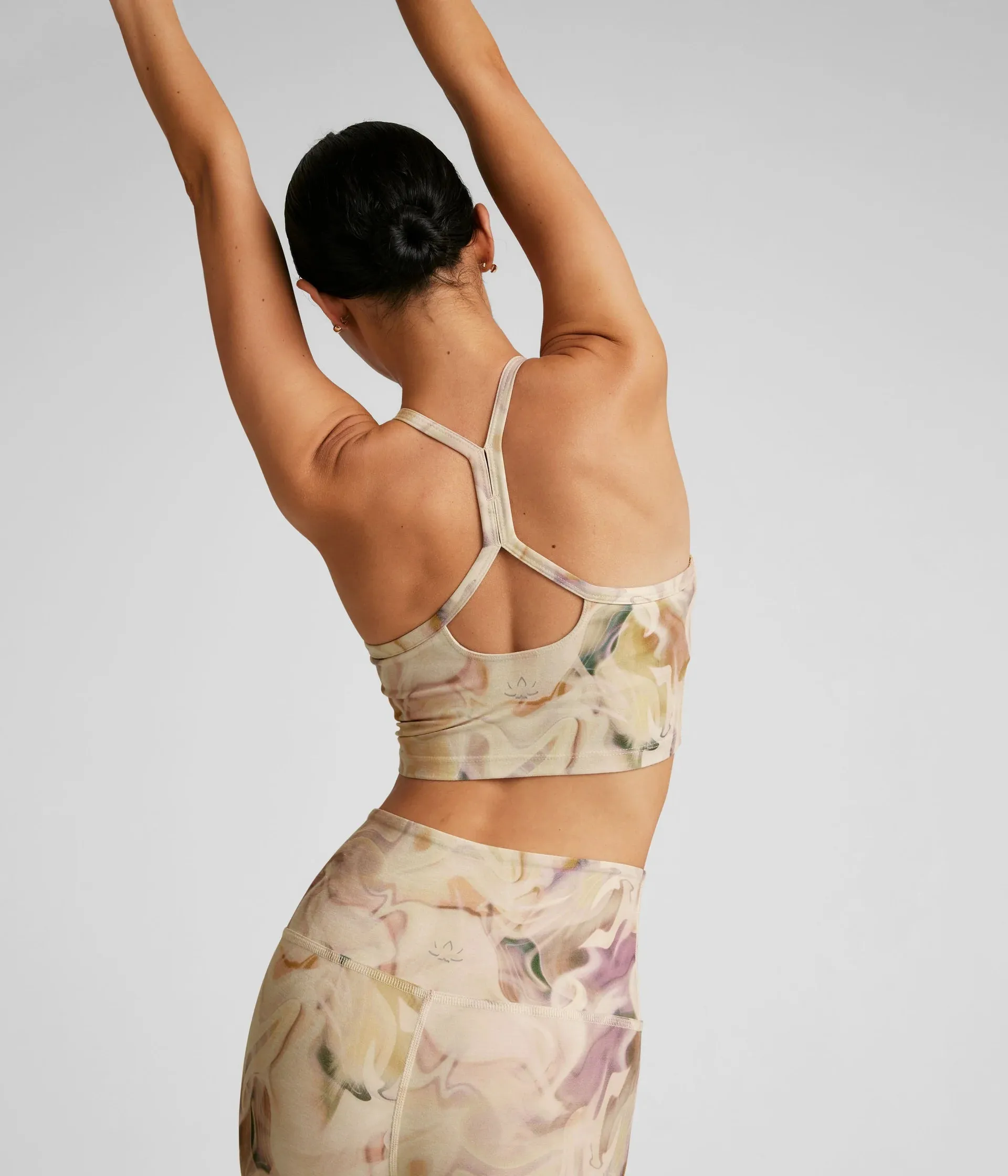 Earthen Swirl SoftMark Slim Racerback Cropped Tank