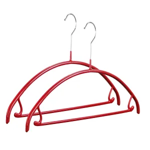 Euro Shirt, Sweater Hanger with Skirt Hooks, 42U, Red