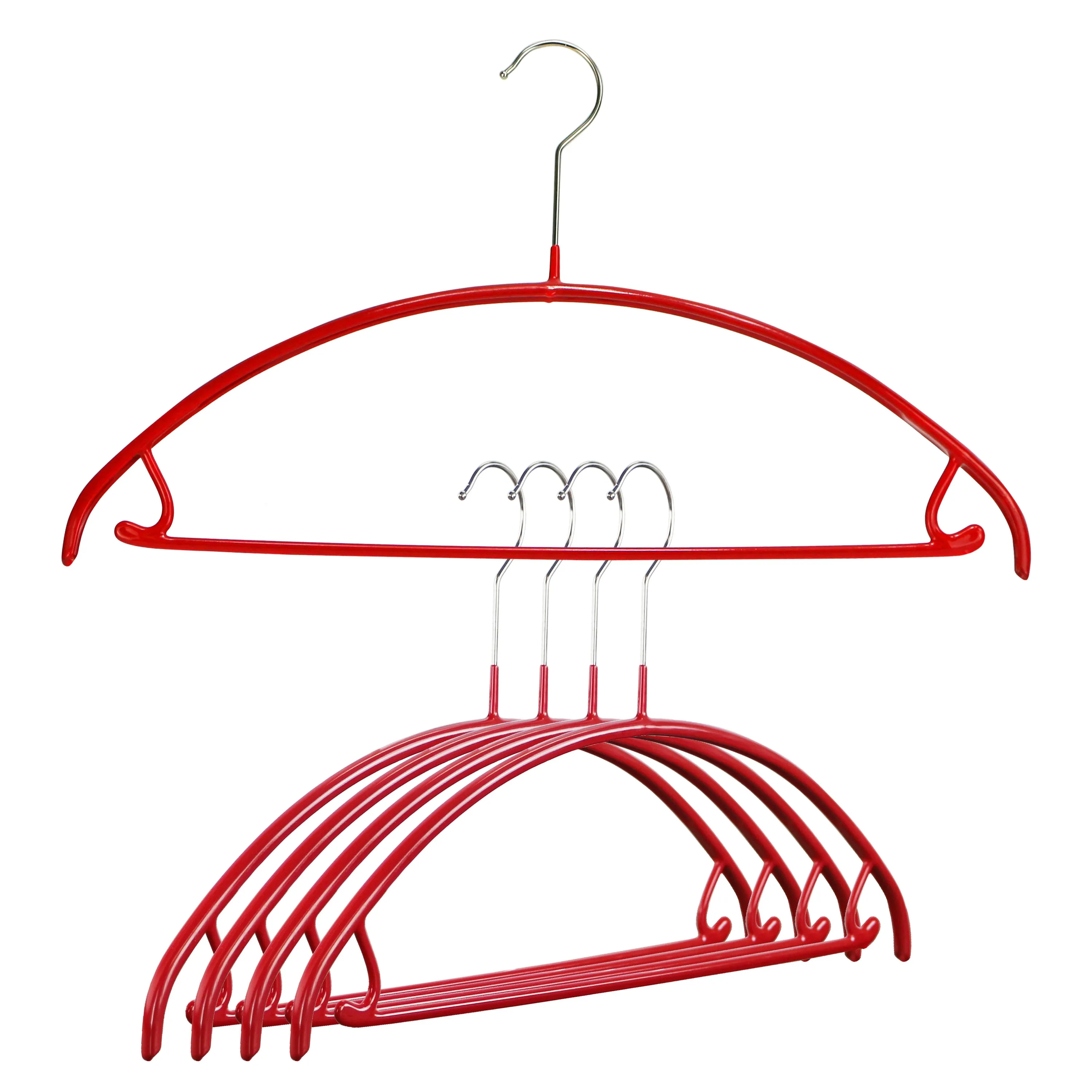 Euro Shirt, Sweater Hanger with Skirt Hooks, 42U, Red