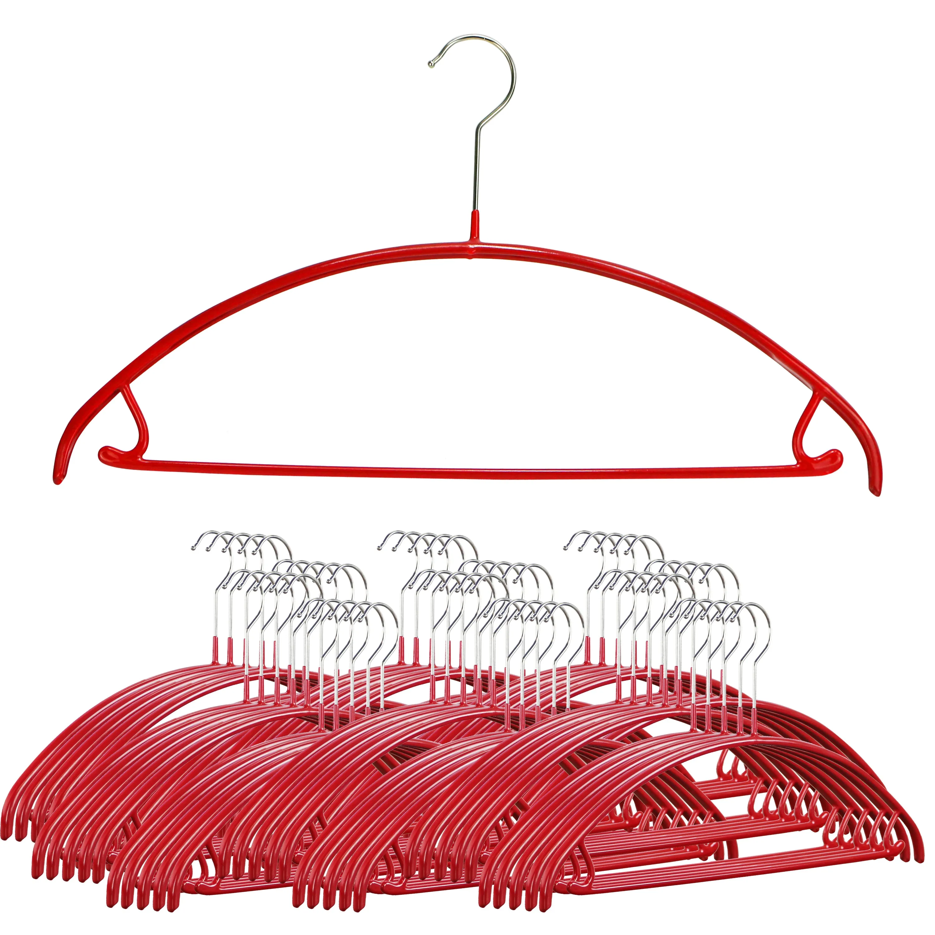Euro Shirt, Sweater Hanger with Skirt Hooks, 42U, Red