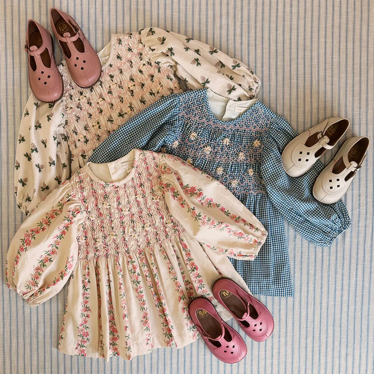 EXCLUSIVE Handsmock Blouse in Hazelnut Flower Print by Bonjour