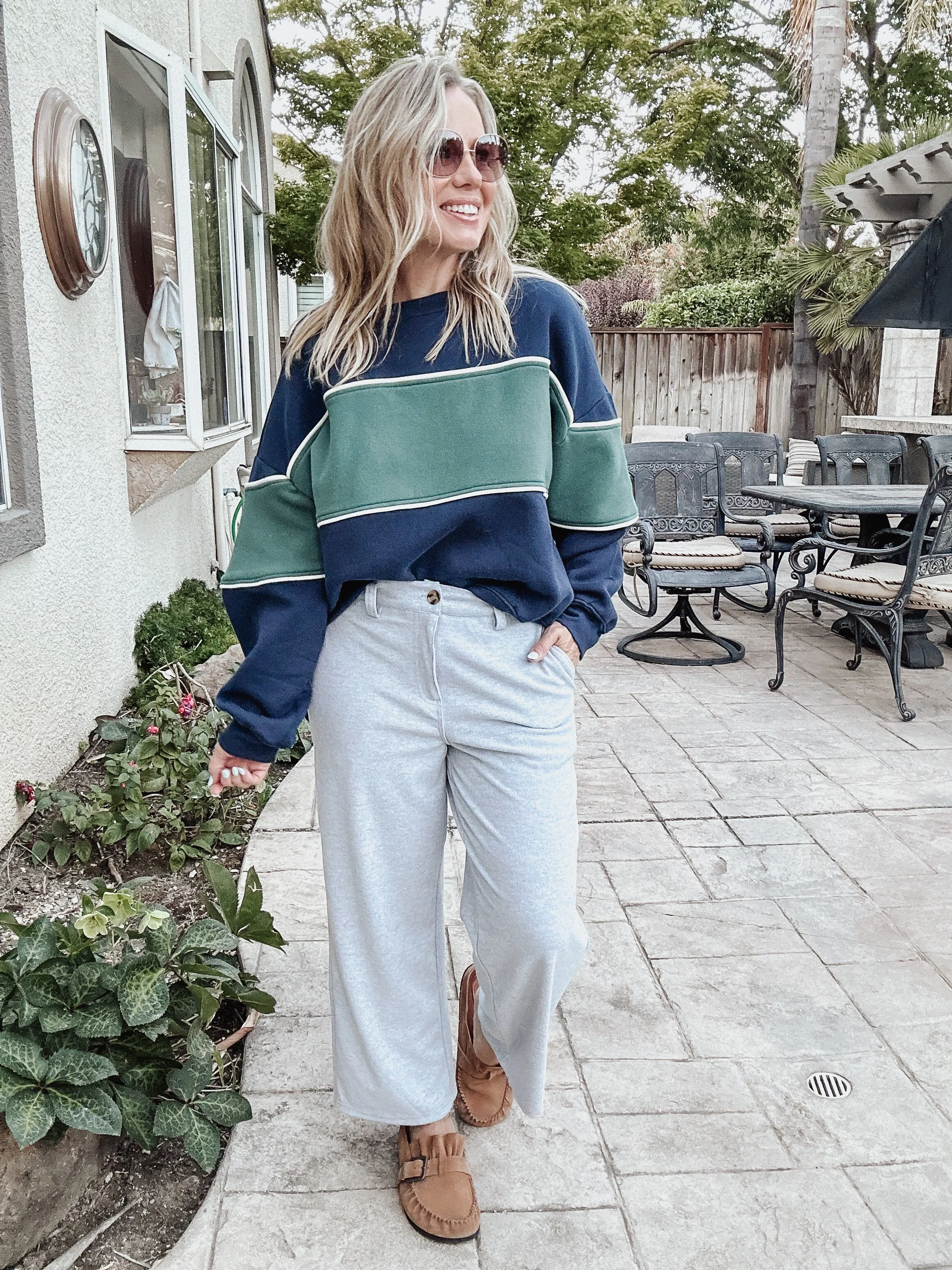 FINAL SALE Sylvie Pants - Grey Heather