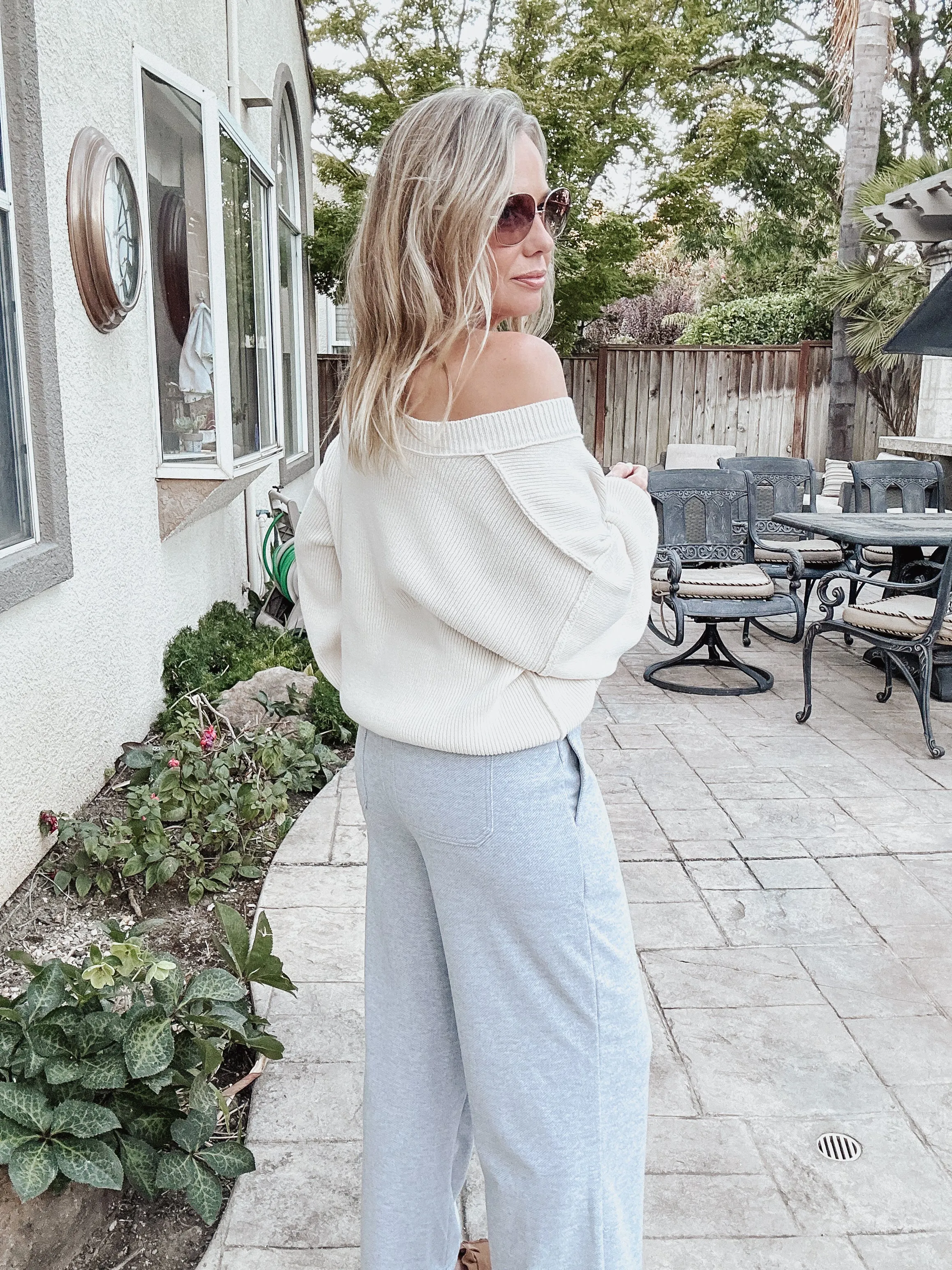 FINAL SALE Sylvie Pants - Grey Heather