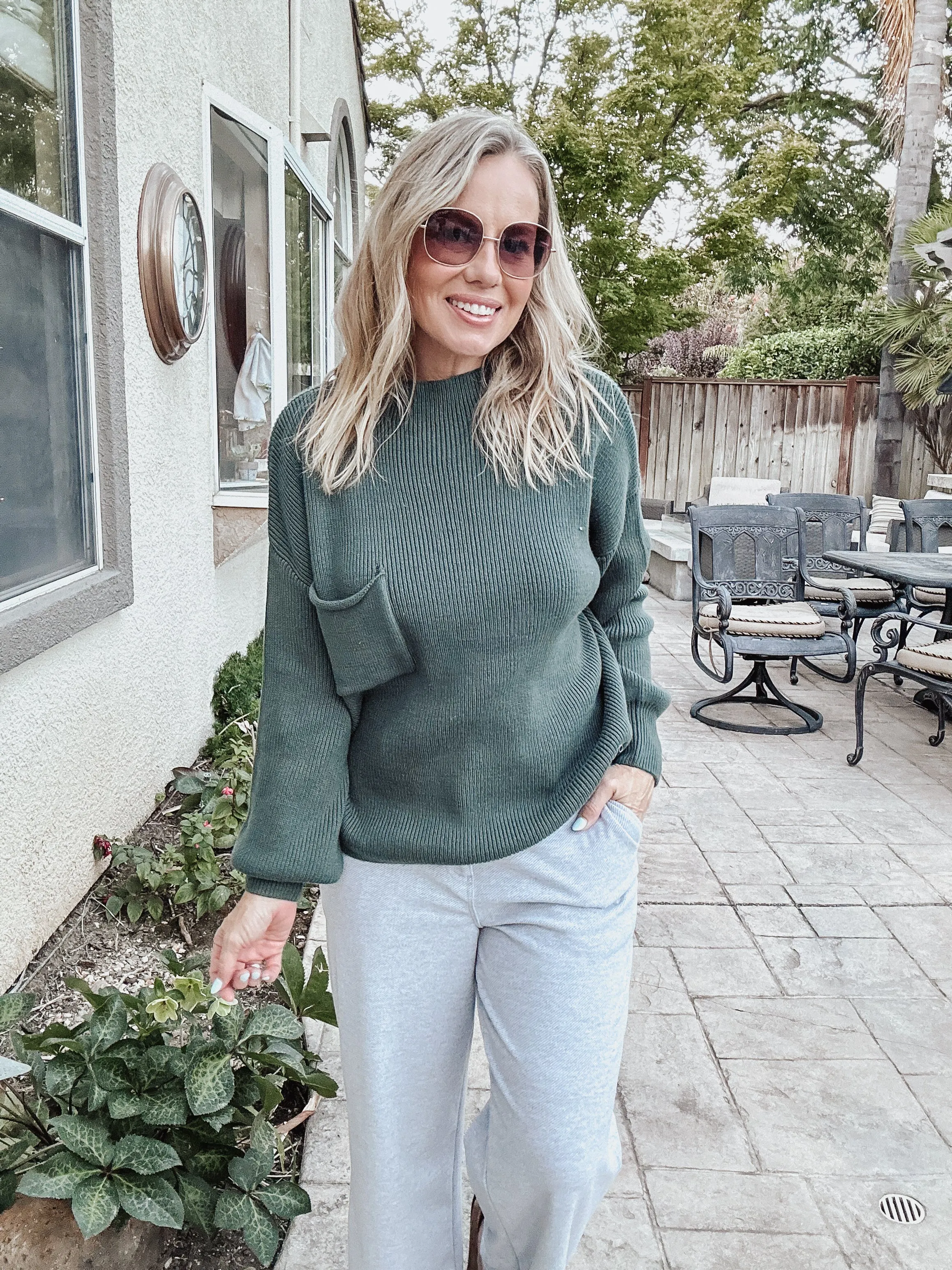 FINAL SALE Sylvie Pants - Grey Heather