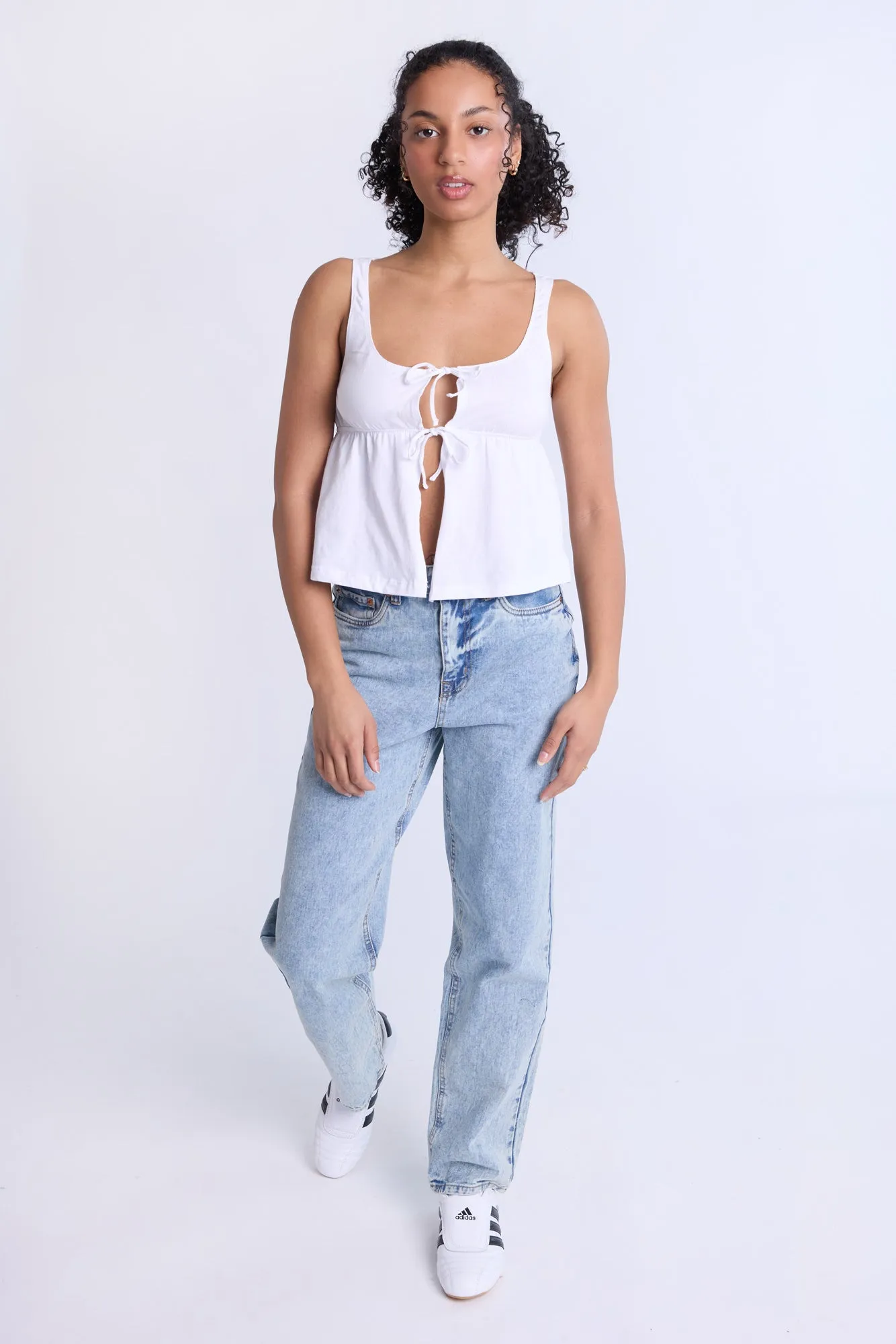 Fly-Away Tie-Front Top
