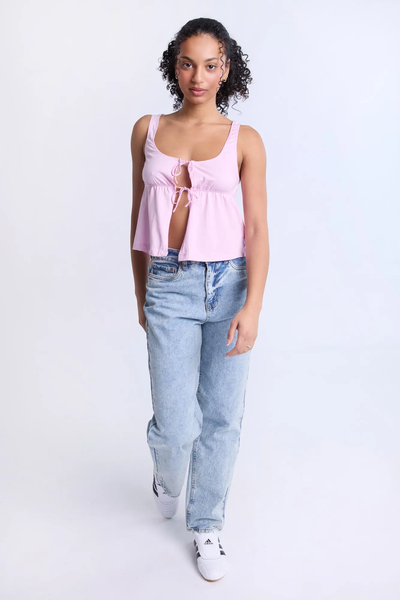 Fly-Away Tie-Front Top