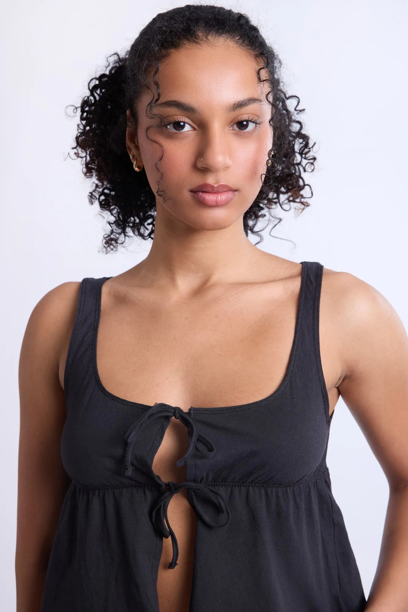 Fly-Away Tie-Front Top