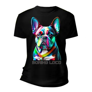 Frenchie Boring Loco AI T-Shirts DTG
