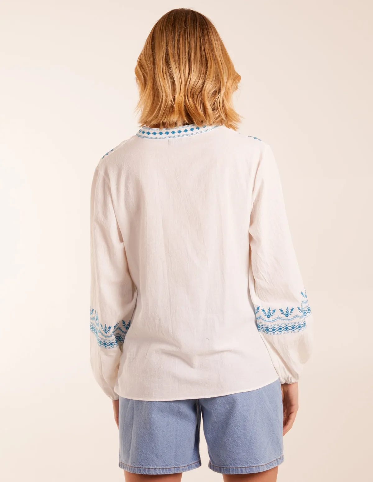 Full Sleeve Embroidered Blouse