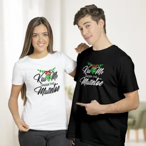 Funny Christmas T-Shirt Kiss Me Under the Mistletoe Shirt Best Christmas Gift