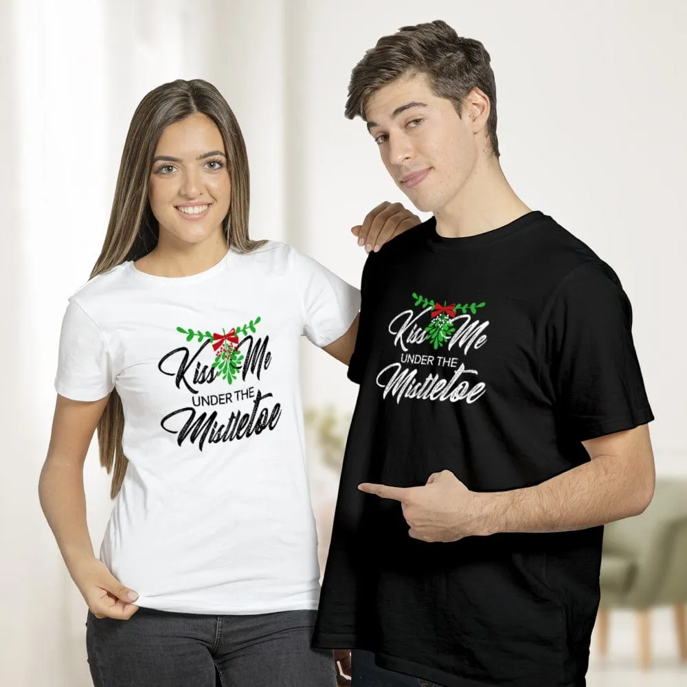 Funny Christmas T-Shirt Kiss Me Under the Mistletoe Shirt Best Christmas Gift