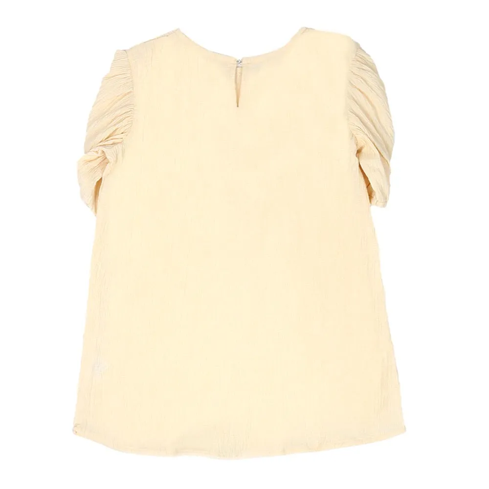 Girls Casual Top Cool - Cream