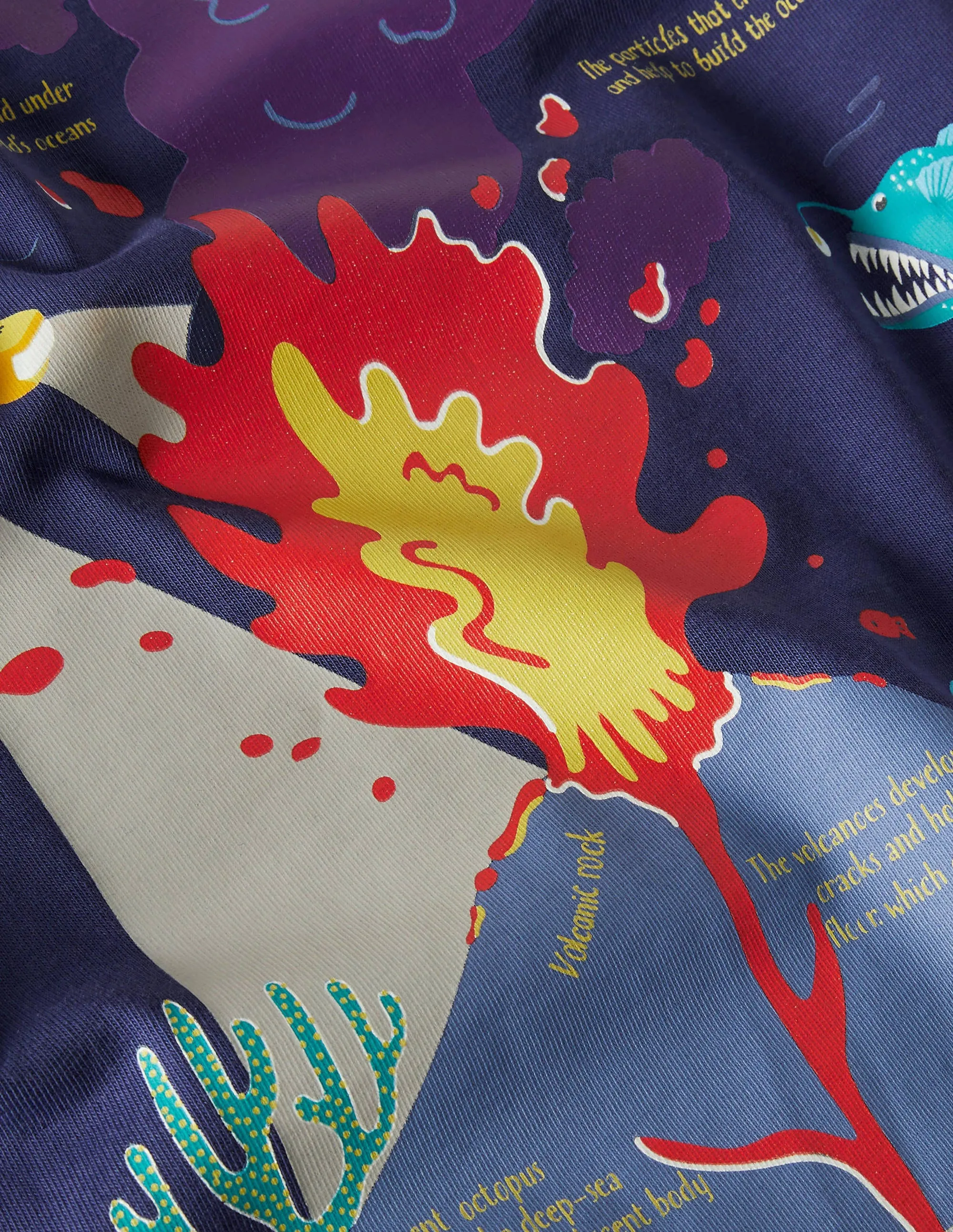 Glowing Scene T-shirt-Starboard Blue Water Volcano