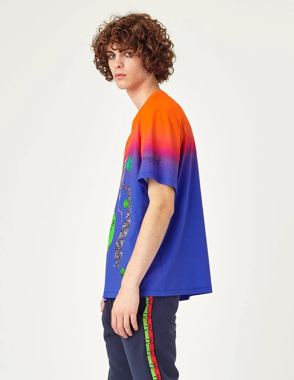 Graffiti Prints Simple Round Neck