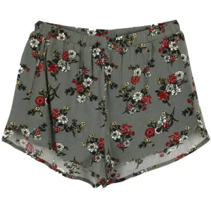 Grey Floral Tween Shorts
