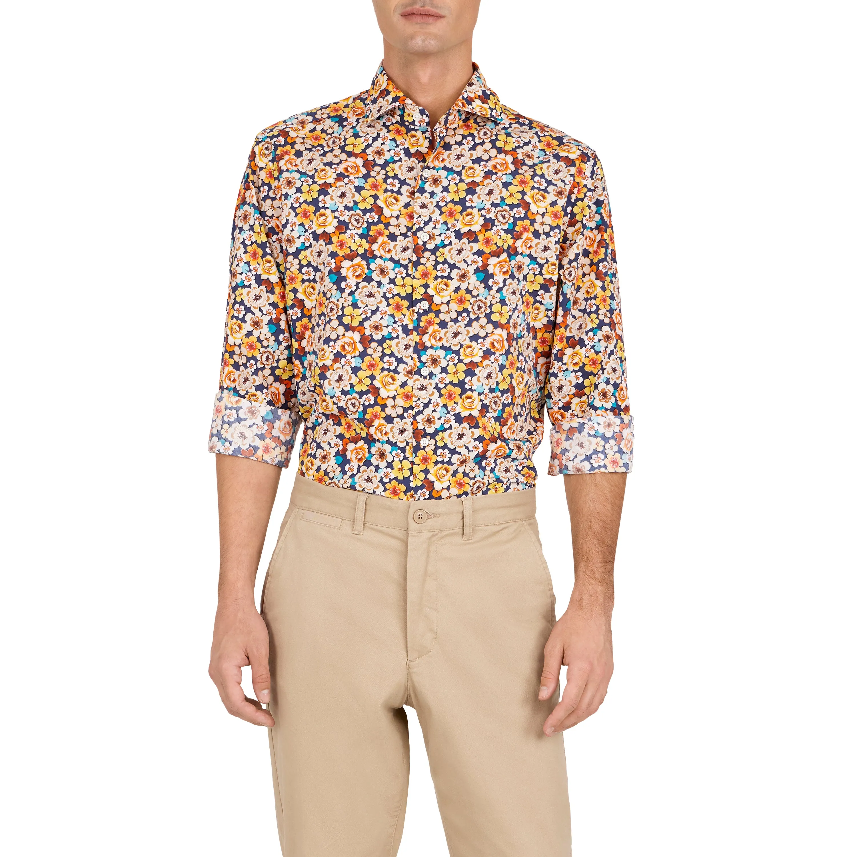 Havana '32 Multi-Floral Print Sport Shirt
