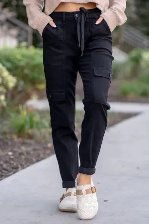 Heather Cargo Cuffed Jogger