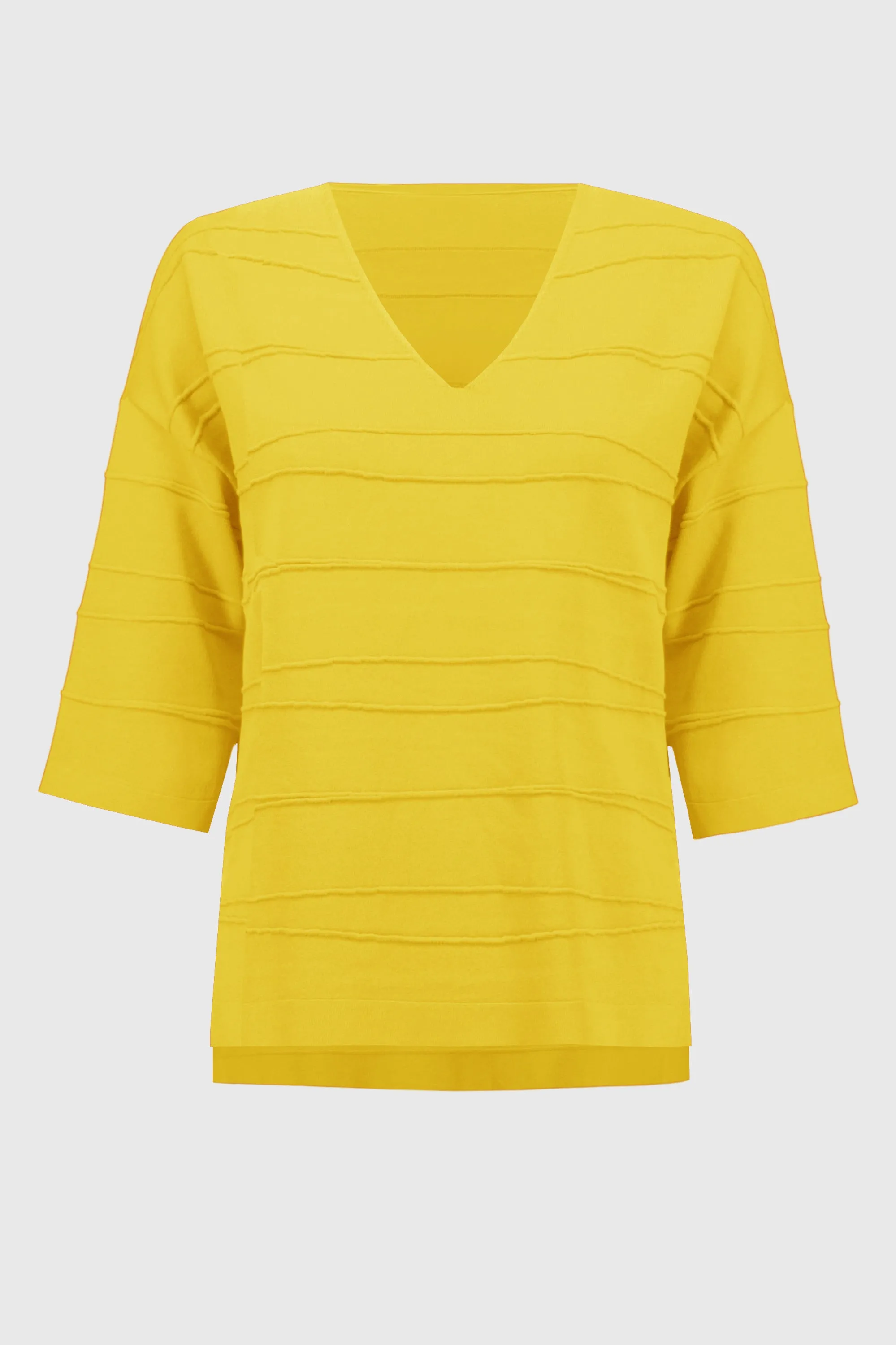 Jacquard Sweater Knit Pullover-Citrus 4366