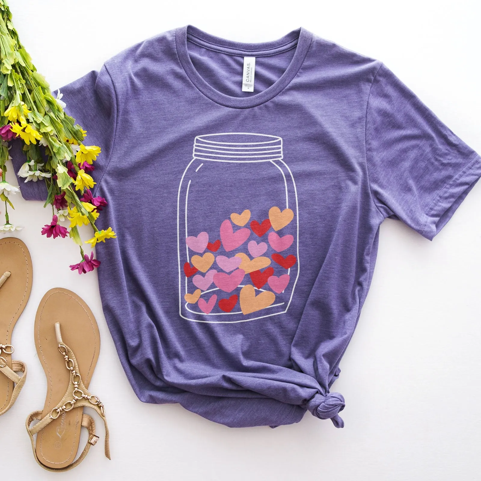 Jar of Hearts Tee Shirts For Women - Christian Shirts for Women - Religious Tee Shirts