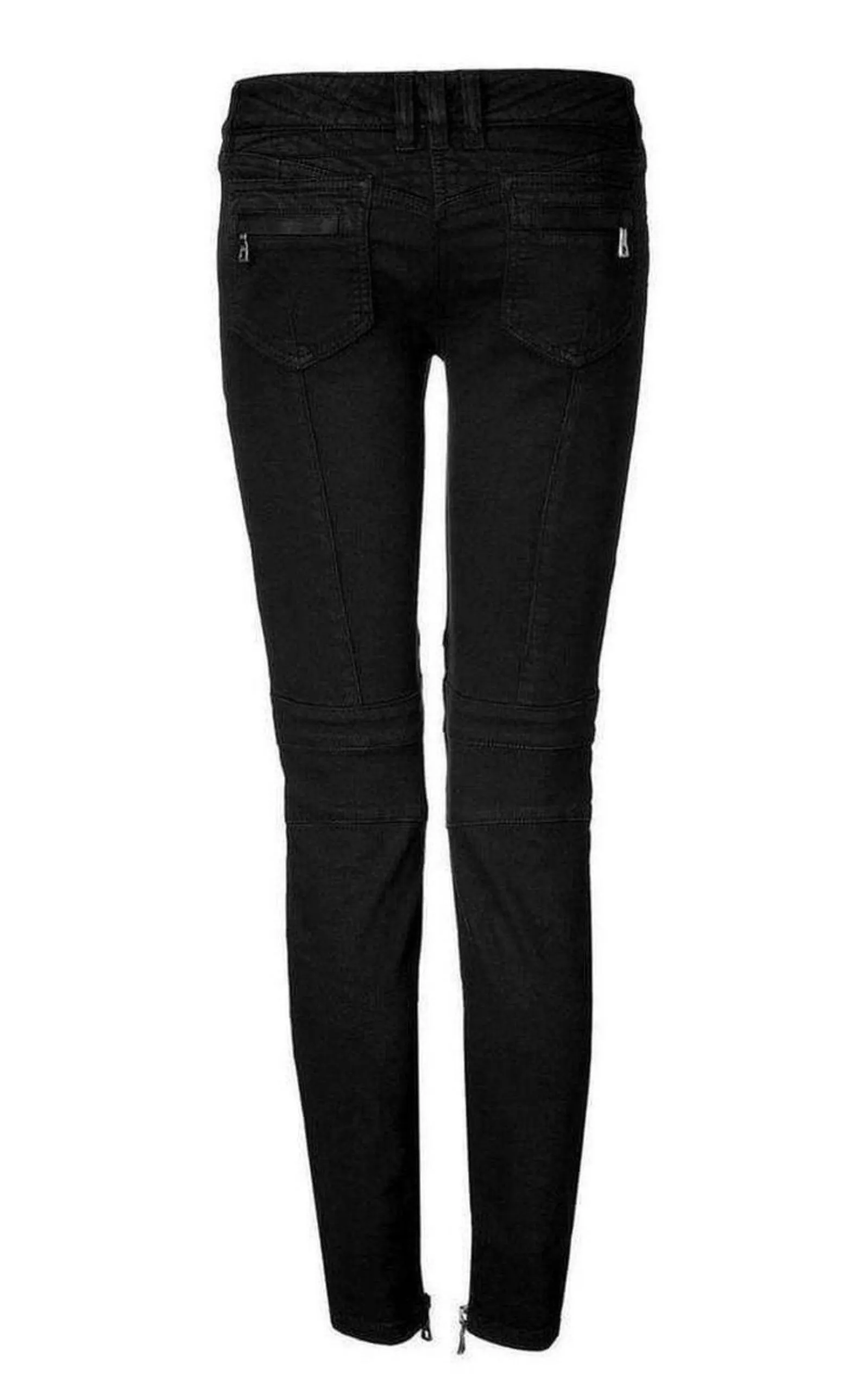 Jeans Low Rise Black Biker Jeans