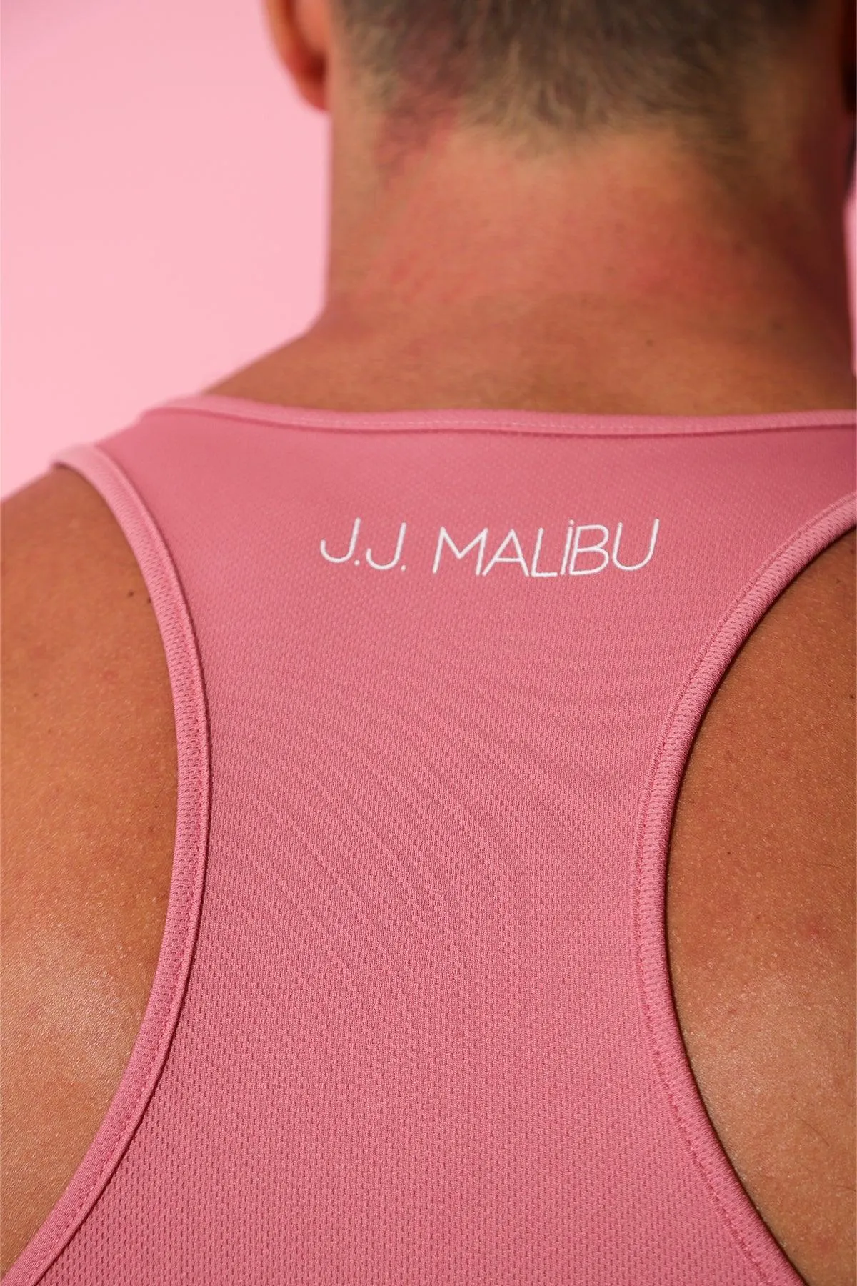 JJ Cool-Dry Gym Stringer - Flamingo Pink