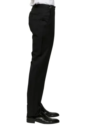 Justin Wool Tuxedo Pants in Black