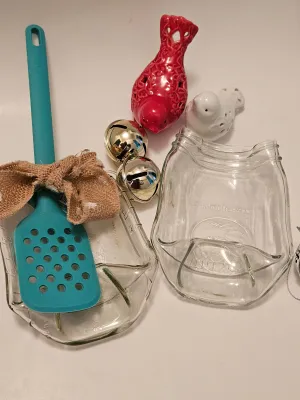 Kiln-formed Large Mason Jar Spoon Rest