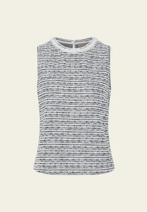 Knitted Stripped Sleeveless Top