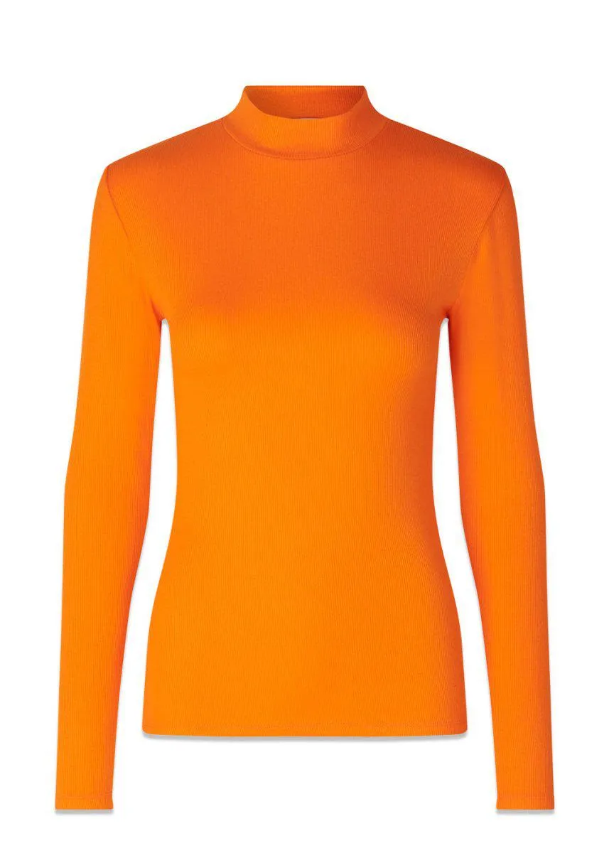 Krown LS t-neck - Vibrant Orange