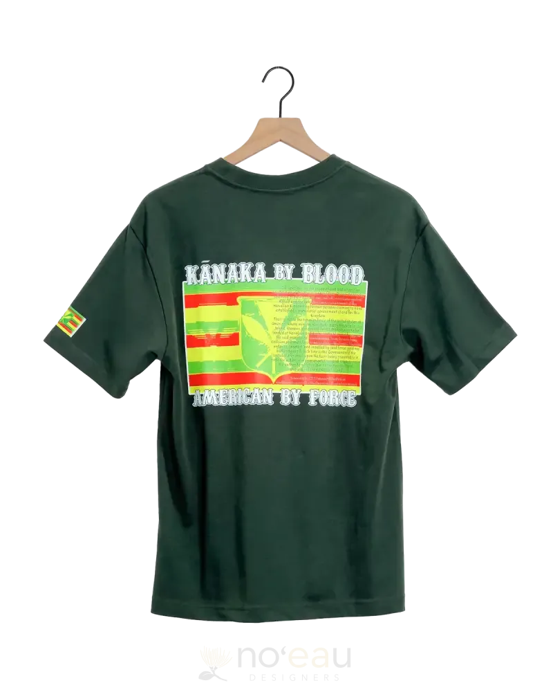 KZ DEZIGNS - Kanaka Flag Green T-Shirt