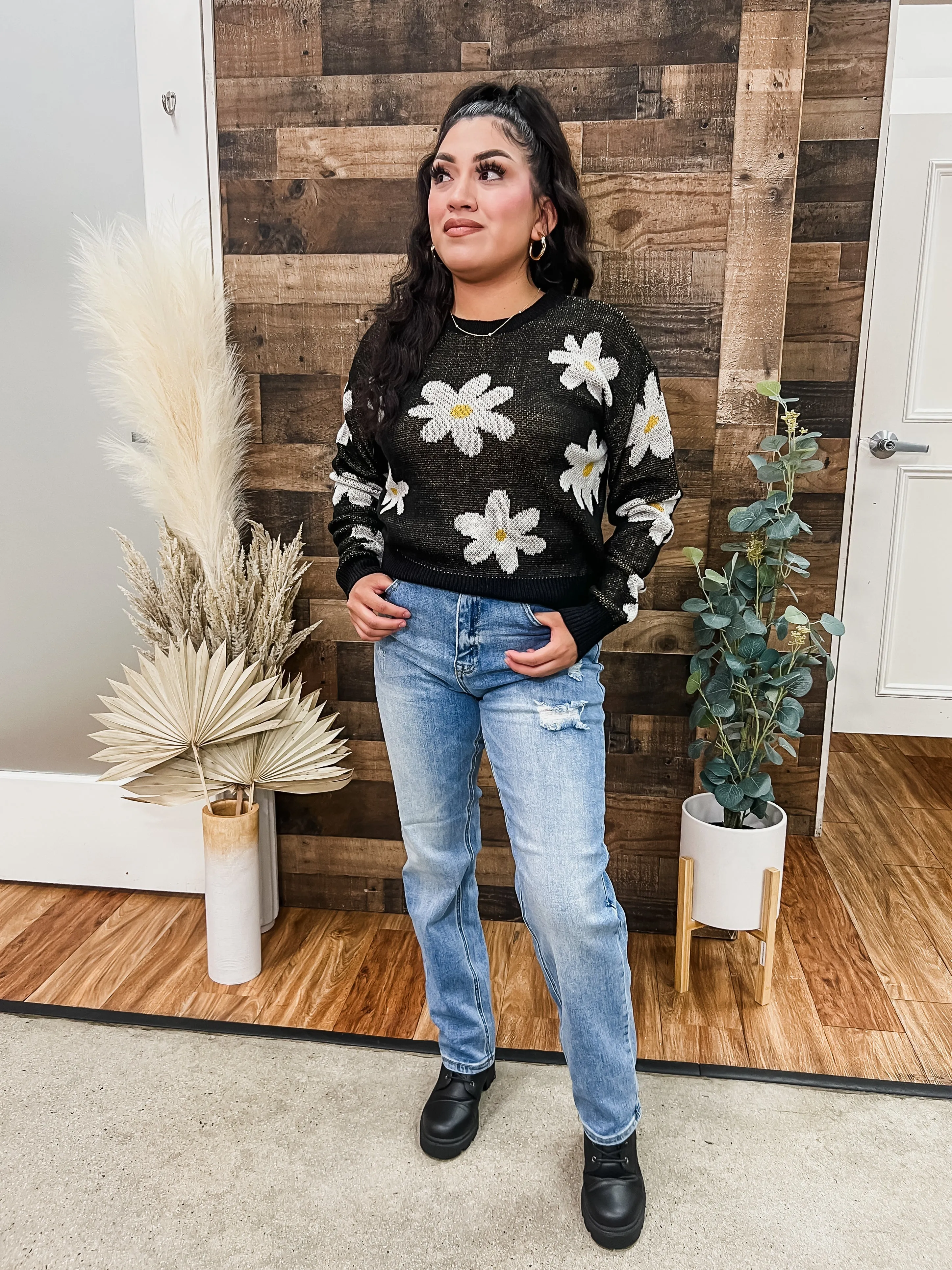 Lily Straight High Waist Stretch Jeans