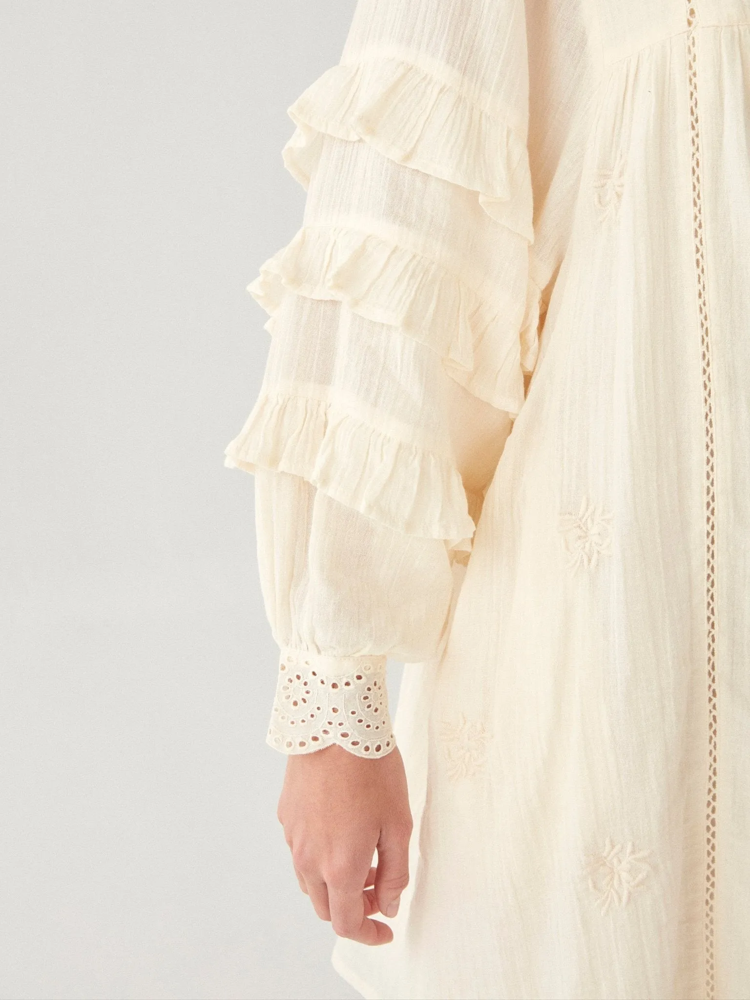 Lutetia Dress - Menorca Ecru