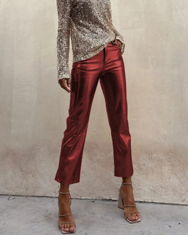 Luxe Metallic Pants