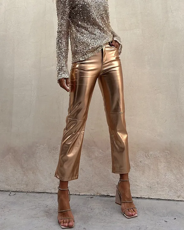 Luxe Metallic Pants