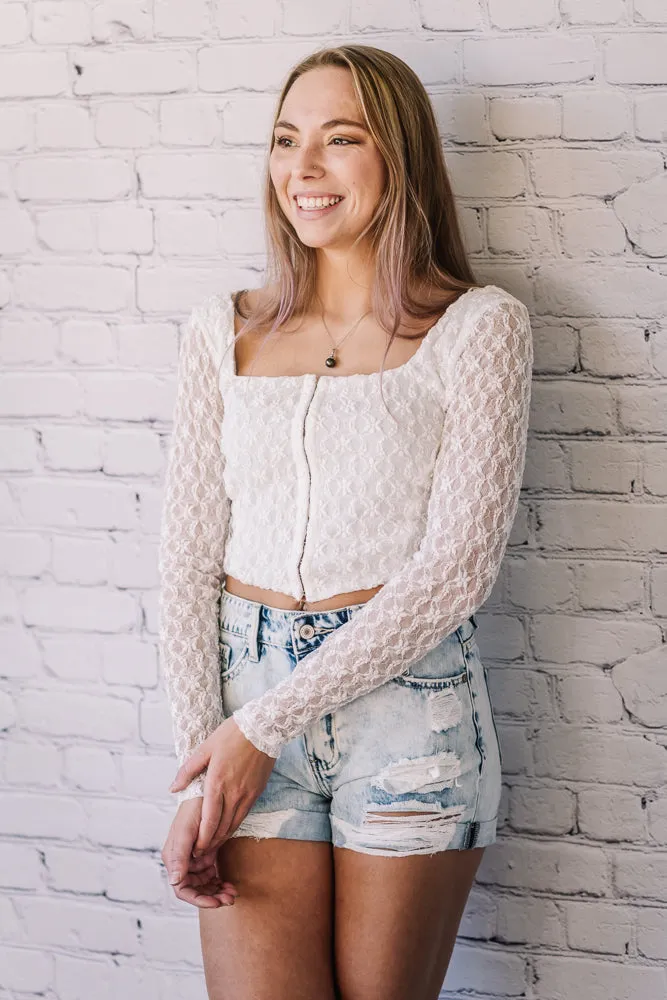 Mable Lace Crop Top