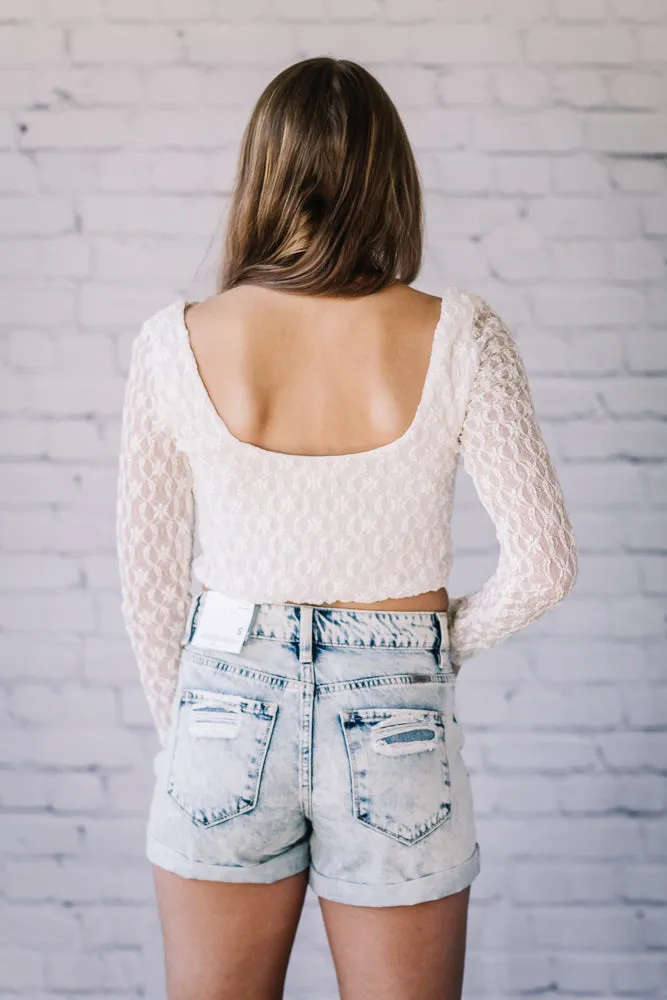 Mable Lace Crop Top