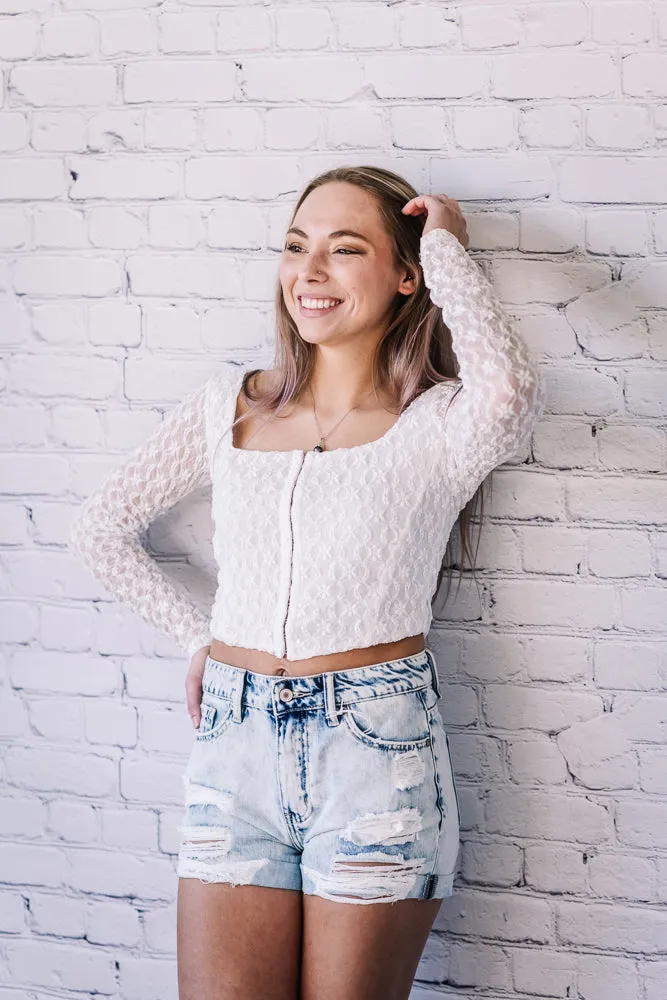 Mable Lace Crop Top