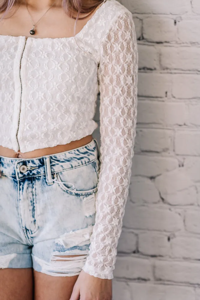 Mable Lace Crop Top