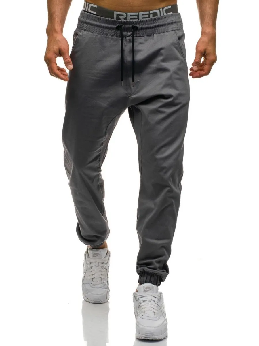 Men Joggers New Casual Pants Men Brand Clothing High Quality Spring Long Khaki Pants Elastic Male Trousers