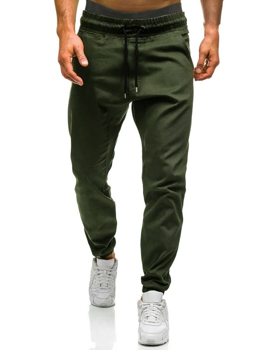 Men Joggers New Casual Pants Men Brand Clothing High Quality Spring Long Khaki Pants Elastic Male Trousers