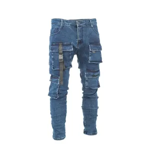 Men's Denim Cargo Pants