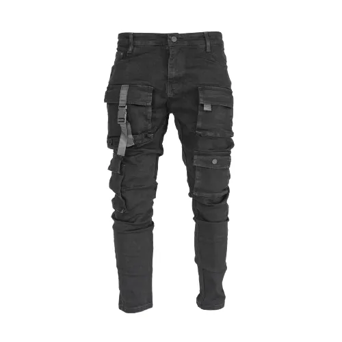 Men's Denim Cargo Pants