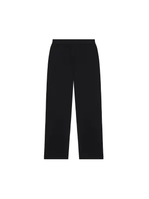 Mens DNA Knitted Straight Leg Track Pants—black