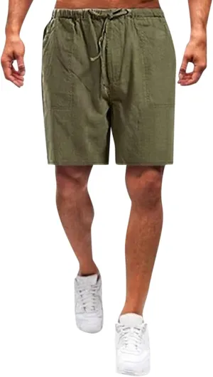 Mens Shorts Casual Men's Sports Shorts Beach Shorts Casual Cotton Linen Shorts Men Short Men Casual Fishing Shorts