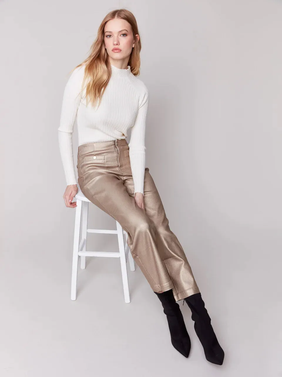Metallic Bronze Pant